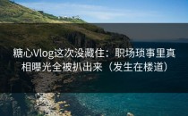 糖心Vlog这次没藏住：职场琐事里真相曝光全被扒出来（发生在楼道）