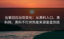 当事回应出现变化：从黑料入口、黑料网、黑料不打烊热度来源复盘到底