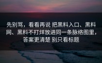 先别骂，看看再说 把黑料入口、黑料网、黑料不打烊放进同一条脉络图里，答案更清楚 别只看标题